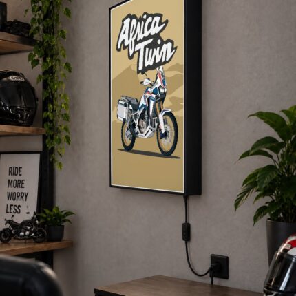 Honda Africa Twin Işıklı Moto LightBox – 30x40 cm - görsel 2