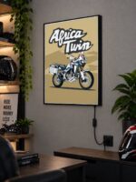 Honda Africa Twin Işıklı Moto LightBox – 30x40 cm