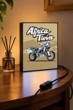Honda Africa Twin Işıklı Moto LightBox – 30x40 cm - görsel 3