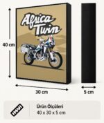 Honda Africa Twin Işıklı Moto LightBox – 30x40 cm - görsel 5