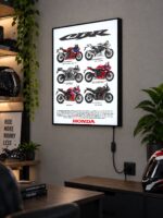 Honda CBR Serisi Işıklı Moto LightBox – 30x40 cm