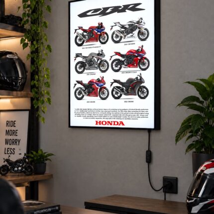 Honda CBR Serisi Işıklı Moto LightBox – 30x40 cm