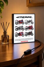 Honda CBR Serisi Işıklı Moto LightBox – 30x40 cm - görsel 3