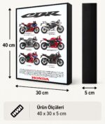 Honda CBR Serisi Işıklı Moto LightBox – 30x40 cm - görsel 5