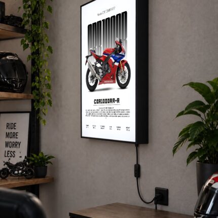Honda CBR1000RR-R Fireblade SP Işıklı Moto LightBox – 30x40 cm - görsel 2