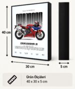 Honda CBR1000RR-R Fireblade SP Işıklı Moto LightBox – 30x40 cm - görsel 5