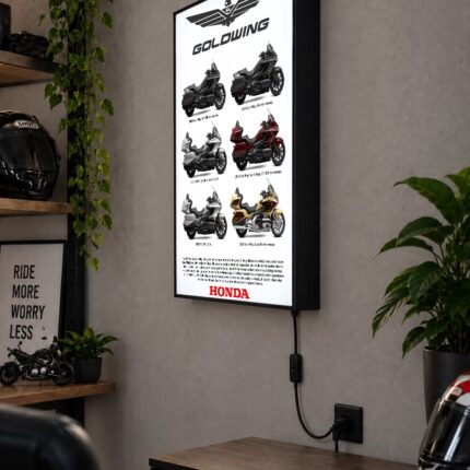 Honda Gold Wing Serisi Işıklı Moto LightBox – 30x40 cm - görsel 2