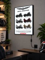 Honda Gold Wing Serisi Işıklı Moto LightBox – 30x40 cm