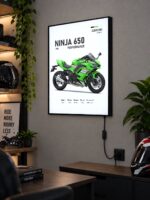 Kawasaki Ninja 650 Performance Işıklı Moto LightBox – 30x40 cm