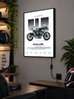 Kawasaki Ninja H2R Işıklı Moto LightBox – 30x40 cm