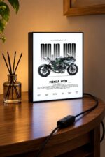 Kawasaki Ninja H2R Işıklı Moto LightBox – 30x40 cm - görsel 3
