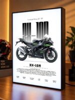 Kawasaki Ninja ZX-10R Işıklı Moto LightBox – 30x40 cm - görsel 4