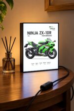Kawasaki Ninja ZX-10R Performance Işıklı Moto LightBox – 30x40 cm - görsel 3