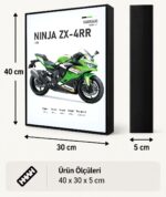 Kawasaki Ninja ZX-4RR Işıklı Moto LightBox – 30x40 cm - görsel 5