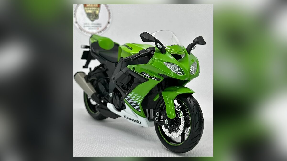 Kawasaki Ninja ZX serisinden ZX-10R 1:12 ölçek Maisto diecast model