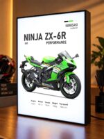 Kawasaki Ninja ZX-6R Performance Işıklı Moto LightBox – 30x40 cm - görsel 4