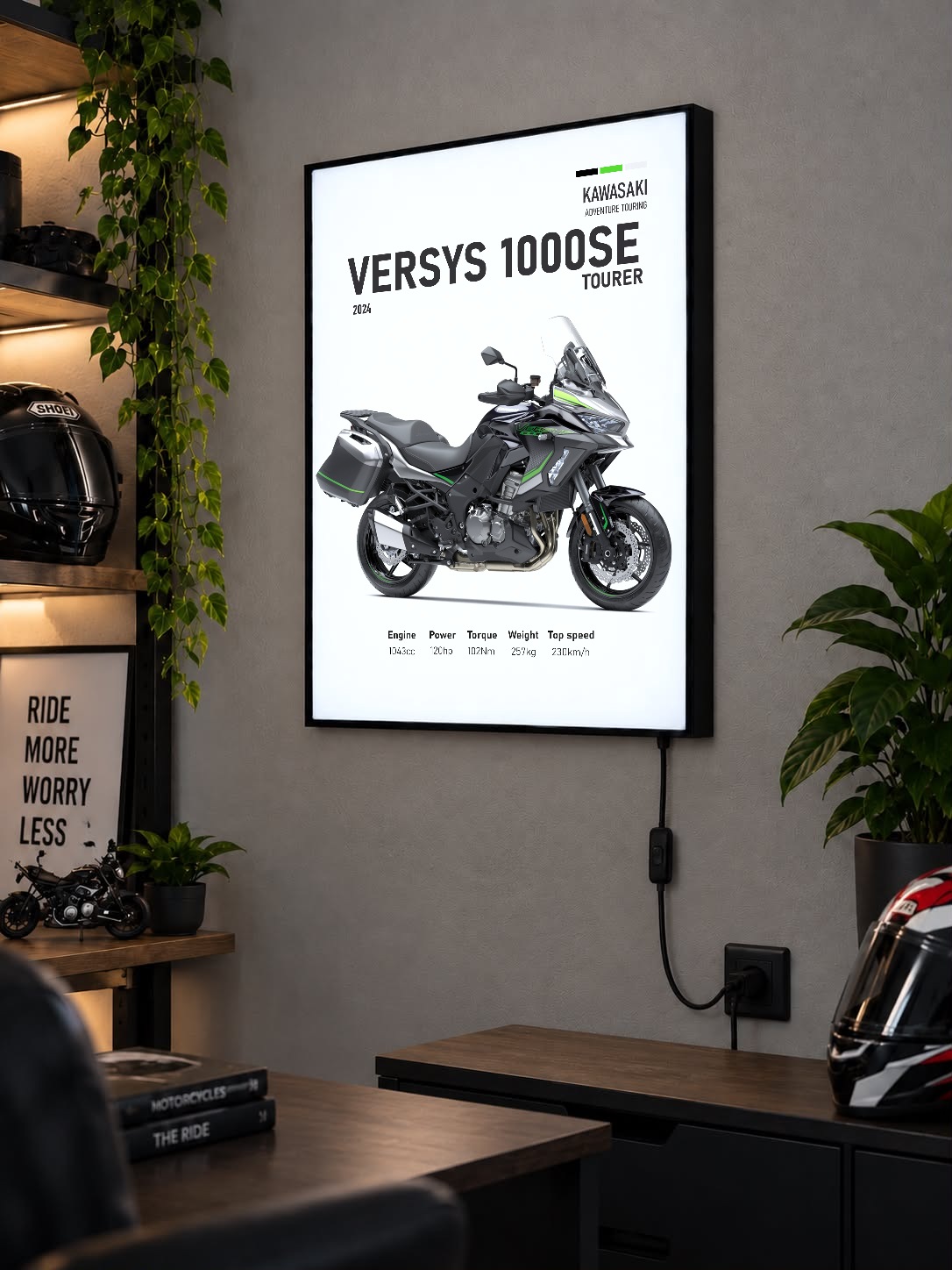 Kawasaki Versys 1000 SE Tourer Işıklı Moto LightBox – 30x40 cm Kawasaki Versys 1000 SE Tourer Işıklı Moto LightBox – 30x40 cm