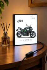 Kawasaki Z900 Işıklı Moto LightBox – 30x40 cm - görsel 3