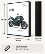 Kawasaki Z900 Işıklı Moto LightBox – 30x40 cm - görsel 5