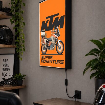 KTM Super Adventure Işıklı Moto LightBox – 30x40 cm - görsel 2