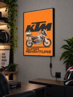 KTM Super Adventure Işıklı Moto LightBox – 30x40 cm