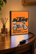 KTM Super Adventure Işıklı Moto LightBox – 30x40 cm - görsel 3