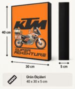 KTM Super Adventure Işıklı Moto LightBox – 30x40 cm - görsel 5