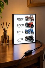 Suzuki Hayabusa Evrim Serisi Işıklı Moto LightBox – 30×40 cm - görsel 3