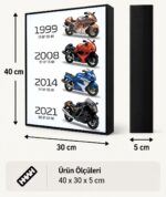 Suzuki Hayabusa Evrim Serisi Işıklı Moto LightBox – 30×40 cm - görsel 5