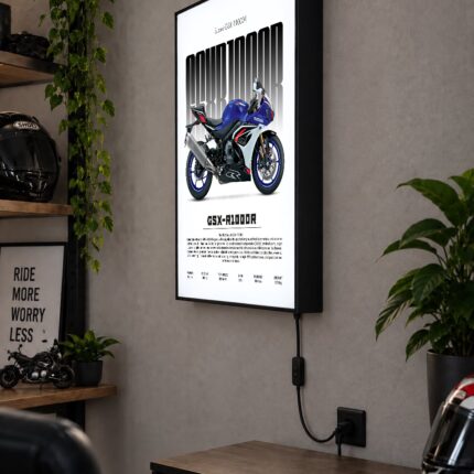 Suzuki GSX-R1000R Işıklı Moto LightBox – 30x40 cm - görsel 2