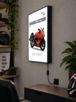 Suzuki Hayabusa GSX1300R 2008 Işıklı Moto LightBox – 30x40 cm - görsel 2
