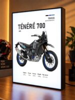 Yamaha Ténéré 700 Işıklı Moto LightBox – 30x40 cm - görsel 4