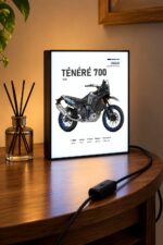 Yamaha Ténéré 700 Işıklı Moto LightBox – 30x40 cm - görsel 3