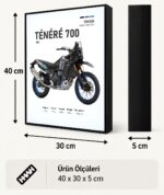 Yamaha Ténéré 700 Işıklı Moto LightBox – 30x40 cm - görsel 5