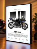 Yamaha YZF-R1M Işıklı Moto LightBox – 30x40 cm - görsel 4