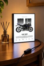 Yamaha YZF-R1M Işıklı Moto LightBox – 30x40 cm - görsel 3